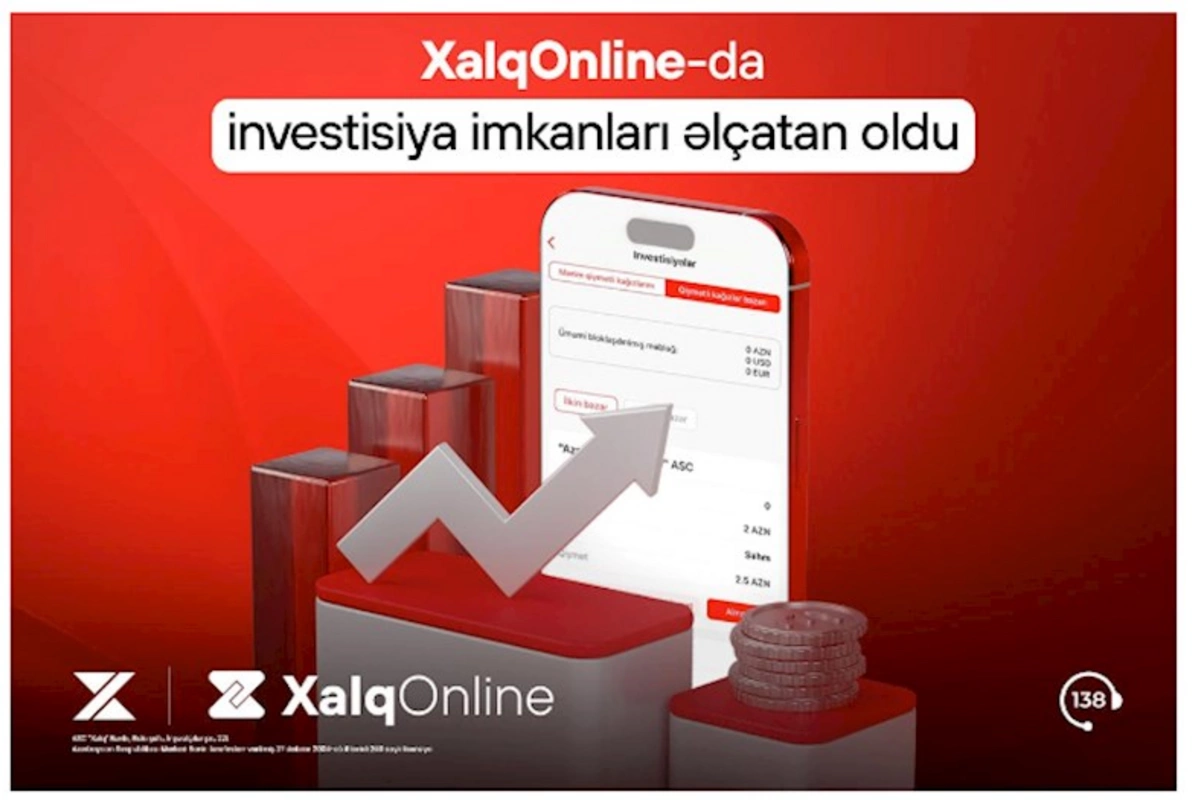 Xalq Bank internet və mobil bankçılıq sistemində investisiya xidmətini istifadəyə verdi