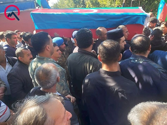 Şəhid “Xanı” ilə vida mərasimi keçirilir — FOTOLAR
