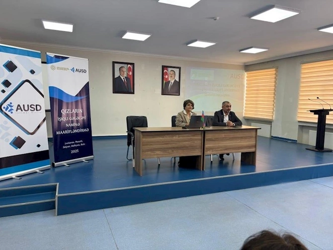 Neftçalada “Qızların işıqlı gələcəyi naminə maarifləndirmə” layihəsi çərçivəsində tədbir keçirildi — FOTOLAR