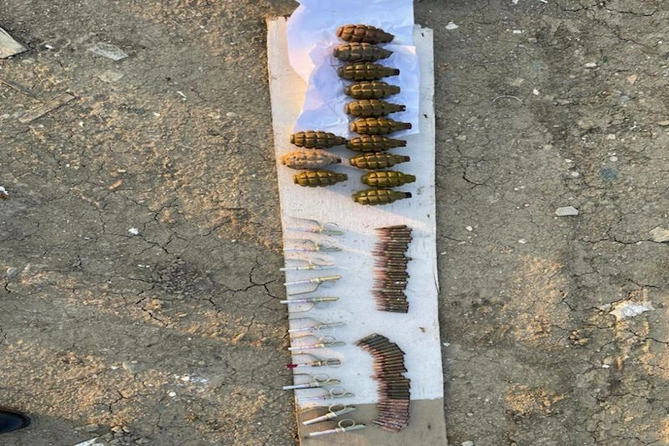 Masazırda 13 ədəd F-1 əl qumbarası AŞKARLANDI — FOTOLAR