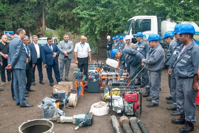 III MDB Oyunları ilə əlaqədar Mingəçevir şəhərinin su təchizatına baxış keçirildi — VİDEO/ FOTOLAR