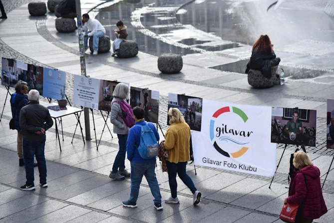 Münxenin mərkəzində Azərbaycanın mina qurbanlarına dair fotosərgi — FOTOLAR