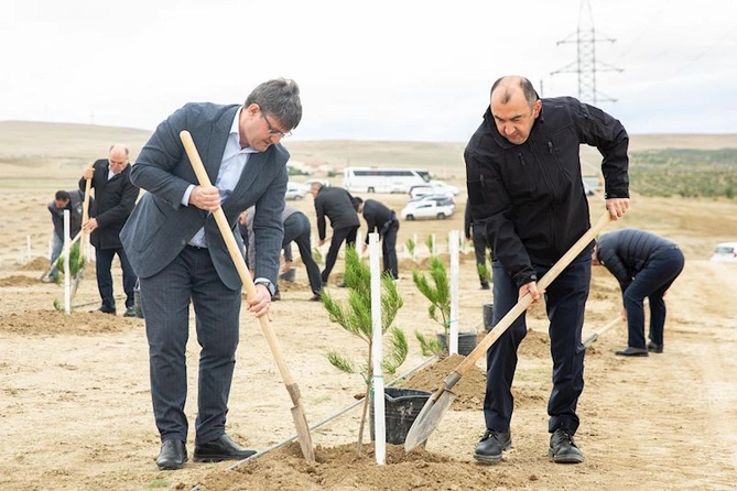 ETSN kollektivi şəhidlərin əziz xatirəsini yad etdi — FOTOLAR