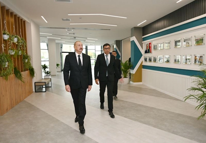 İlham Əliyev Yevlax Olimpiya İdman Kompleksinin açılışında iştirak etdi — FOTOLAR