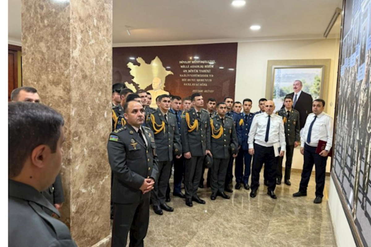 Hərbi prokuror Heydər Əliyev adına Hərbi İnstitutun kursantları ilə görüşüb — FOTOLAR