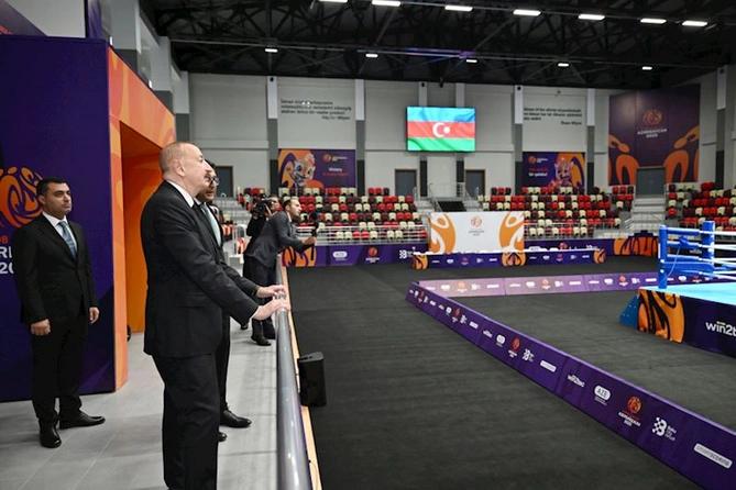 İlham Əliyev Yevlax Olimpiya İdman Kompleksinin açılışında iştirak etdi — FOTOLAR