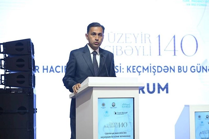 “Üzeyir Hacıbəylinin irsi: keçmişdən bu günə” forumu start götürüb — FOTOLAR (YENİLƏNİB)