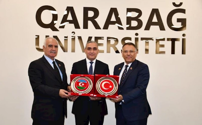Türkiyə universitetlərinin rektorları Qarabağ Universitetində — FOTOLAR