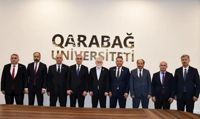 Türkiyə universitetlərinin rektorları Qarabağ Universitetində — FOTOLAR