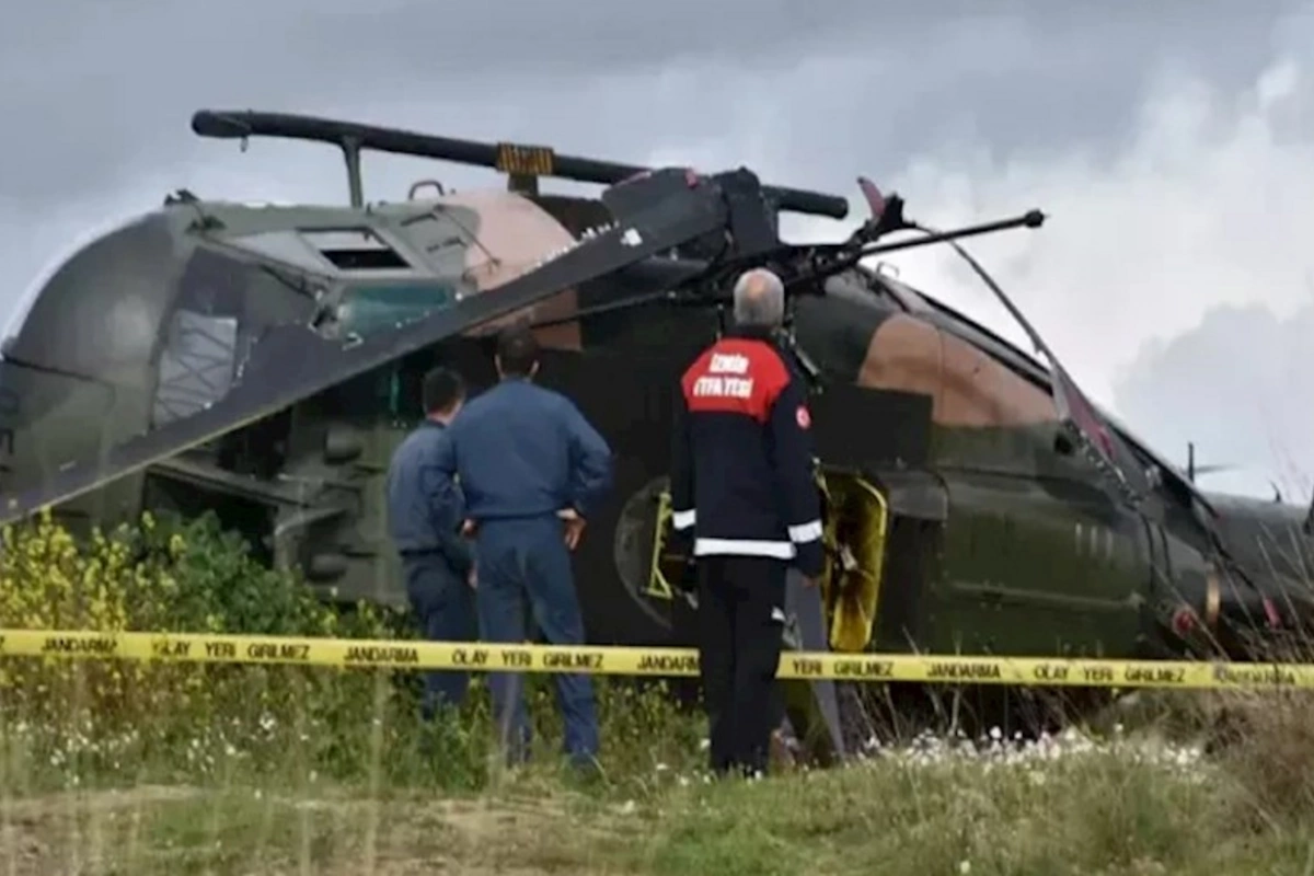 Türkiyədə helikopter qəzaya uğrayıb, pilot ölüb
