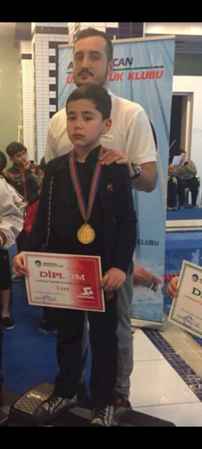 Qızıl medal alan Oqtay Hüseynov bu məşhurun nəvəsi imiş — FOTOLAR