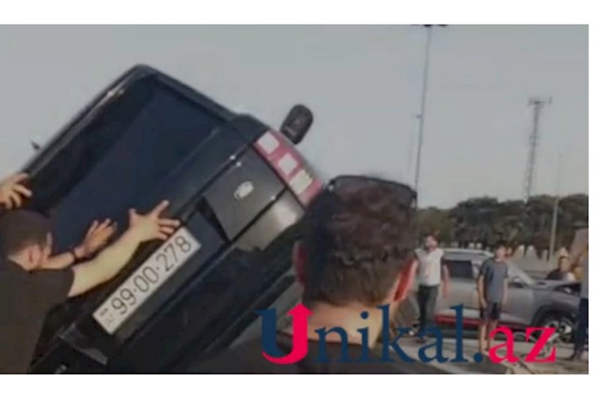Bakıda “Range Rover” aşdı — VİDEO