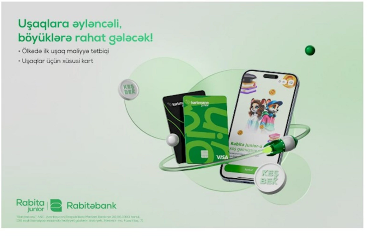 Uşaqlar üçün maliyyə üzrə mobil tətbiq: Rabita Junior