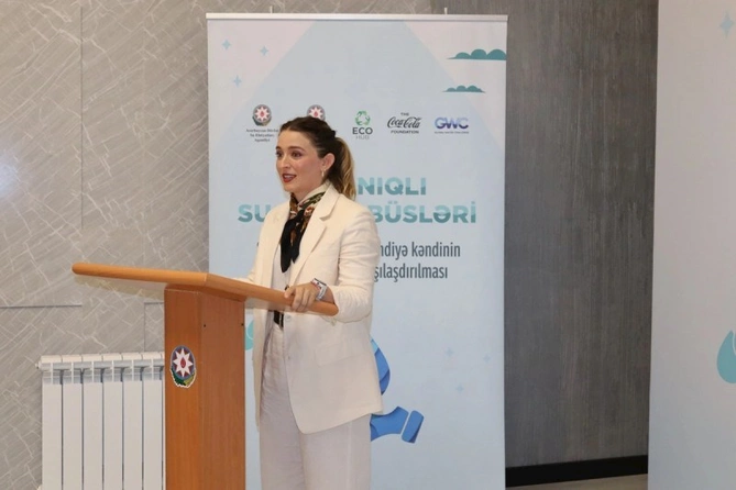 Şamaxının Mərzəndiyyə kəndində içməli su layihəsi həyata keçirilib — FOTOLAR