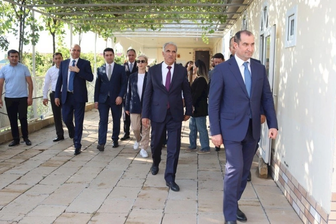 Şamaxının Mərzəndiyyə kəndində içməli su layihəsi həyata keçirilib — FOTOLAR