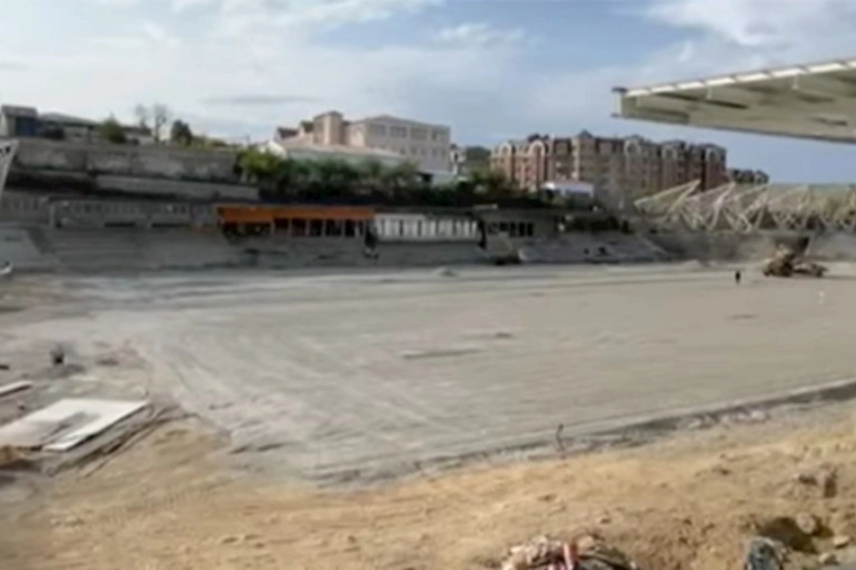 Xankəndi stadionu yenidən belə qurulur — VİDEO