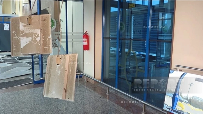 İranın dron hücumundan sonra Naxçıvan aeroportundan FOTOREPORTAJ