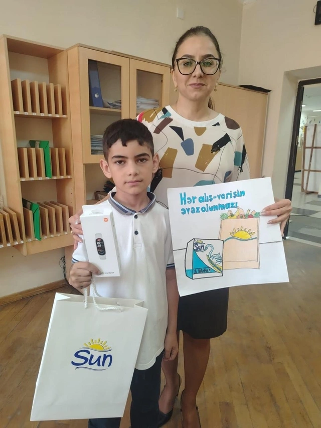 Sun markası Məktəbli layihəsinin qaliblərini mükafatlandırıb — FOTOLAR