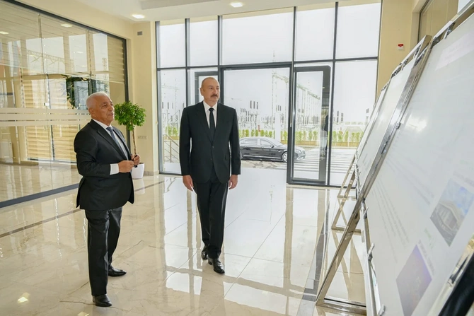 İlham Əliyev Yeni Səngəçal yarımstansiyasının açılışında iştirak edib — FOTOLAR