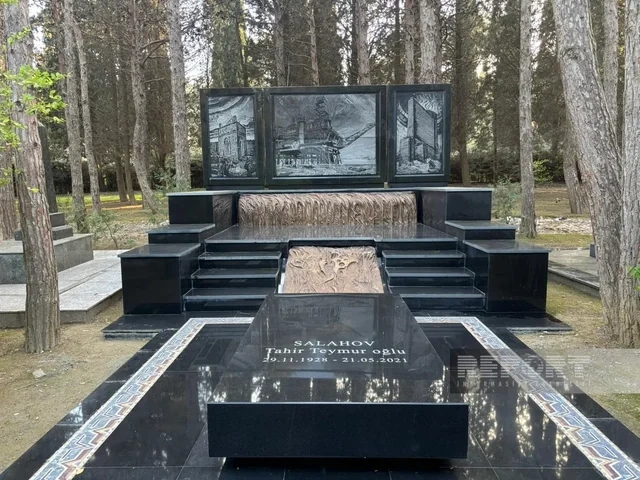 Xalq rəssamı Tahir Salahovun qəbirüstü abidəsi ucaldılıb — FOTOLAR