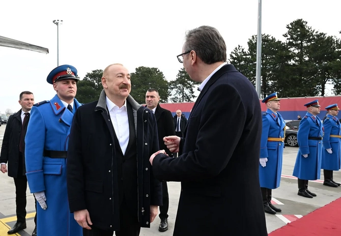 Prezidentin Serbiyaya səfəri başa çatdı — FOTOLAR Prezidentin Serbiyaya səfəri başa çatdı — FOTOLAR