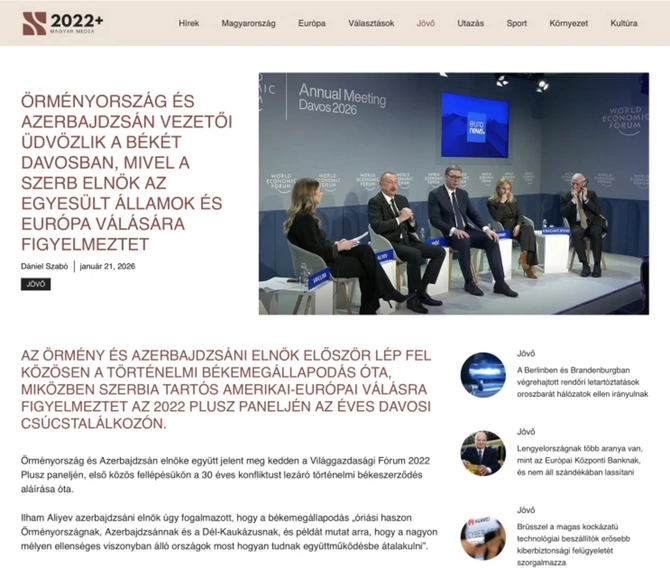 İlham Əliyevin Davos Forumundakı fikirləri dünya məbuatında işıqlandırılıb — FOTOLAR