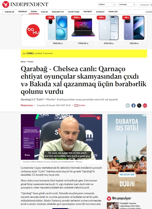 Qarabağ ingilislərə ŞOU GÖSTƏRDİ — Dünya bizdən DANIŞIR (FOTOLAR) Qarabağ ingilislərə ŞOU GÖSTƏRDİ — Dünya bizdən DANIŞIR (FOTOLAR)