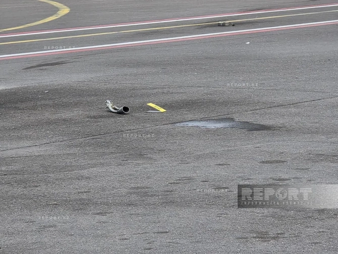 İranın dron hücumundan sonra Naxçıvan aeroportundan FOTOREPORTAJ