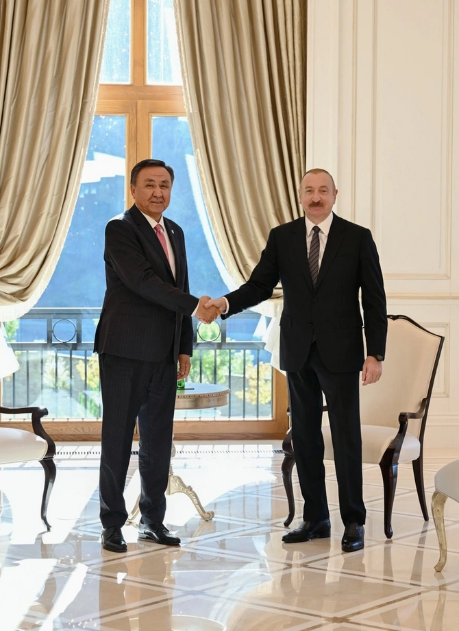 Prezident Qəbələdə Türk Dövlətləri Təşkilatının Baş katibini qəbul edib — FOTOLAR Prezident Qəbələdə Türk Dövlətləri Təşkilatının Baş katibini qəbul edib — FOTOLAR