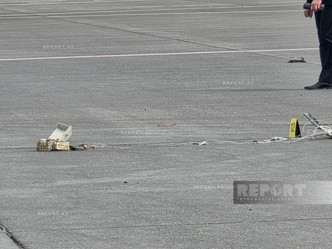 İranın dron hücumundan sonra Naxçıvan aeroportundan FOTOREPORTAJ