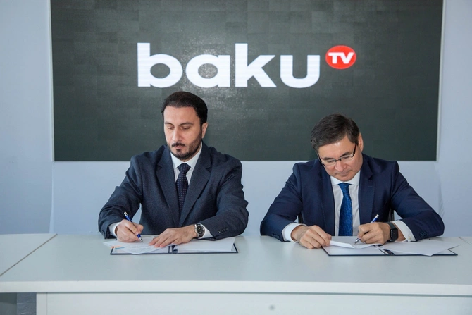 Baku TV, Report İA və Qazaxıstanın Xabar Agentliyi arasında əməkdaşlıq memorandumu imzalanıb — FOTOLAR