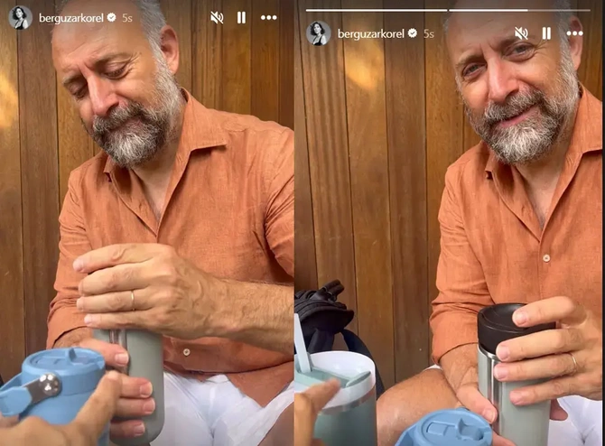 Bergüzar Korel Halit Ergençin maraqlı vərdişini paylaşdı — FOTO Bergüzar Korel Halit Ergençin maraqlı vərdişini paylaşdı — FOTO