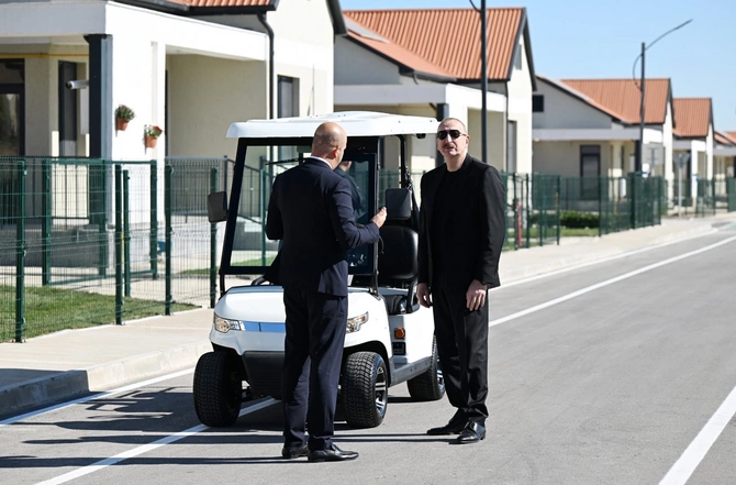 İlham Əliyev Cəbrayılın Horovlu kəndinin birinci mərhələsinin açılışında iştirak etdi — FOTOLAR