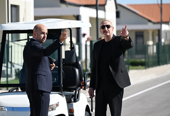 İlham Əliyev Cəbrayılın Horovlu kəndinin birinci mərhələsinin açılışında iştirak etdi — FOTOLAR