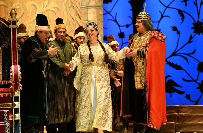 Üzeyir Hacıbəyli festivalı çərçivəsində Şah İsmayıl operası nümayiş olunub — FOTOLAR