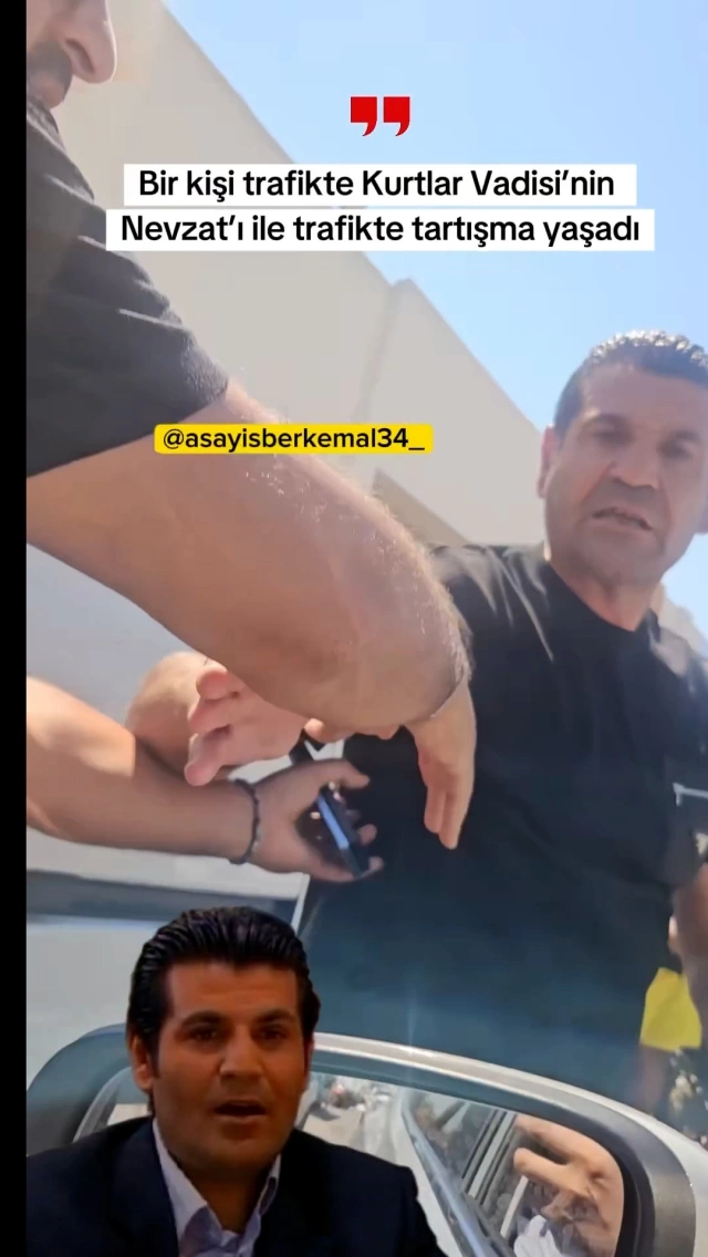 Kurtlar Vadisi aktyoru yolda dava saldı, sürücüyə hücum etdi