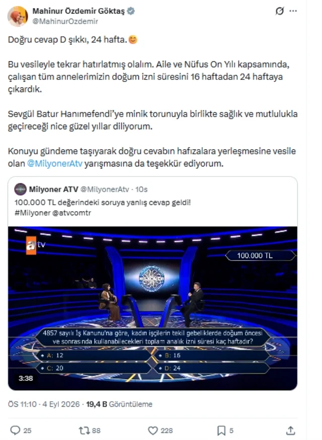 İştirakçı cavabı tapa bilmədi, nazir sosial şəbəkədə paylaşdı — FOTO