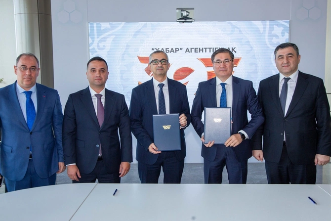 Baku TV, Report İA və Qazaxıstanın Xabar Agentliyi arasında əməkdaşlıq memorandumu imzalanıb — FOTOLAR