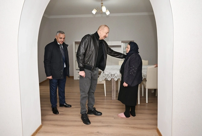 İlham Əliyev Ağdərənin Çapar kəndində görülmüş işlərlə tanış olub — FOTOLAR (YENİLƏNİB)