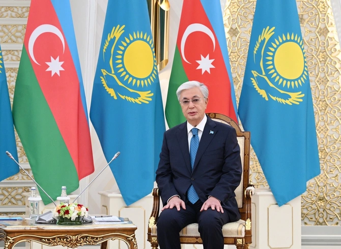 Azərbaycan və Qazaxıstan prezidentlərinin təkbətək görüşü olub Azərbaycan və Qazaxıstan prezidentlərinin təkbətək görüşü olub