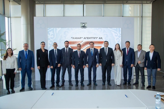 Baku TV, Report İA və Qazaxıstanın Xabar Agentliyi arasında əməkdaşlıq memorandumu imzalanıb — FOTOLAR