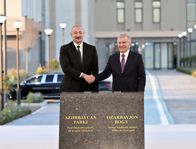 Yeni Daşkənd şəhərində Azərbaycan parkının təməli qoyulub — FOTOLAR Yeni Daşkənd şəhərində Azərbaycan parkının təməli qoyulub — FOTOLAR