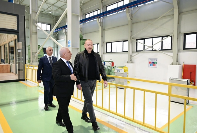 Prezident Ağdərədə Qozlukörpü Su Elektrik Stansiyasının açılışında iştirak edib — FOTOLAR (YENİLƏNİB)