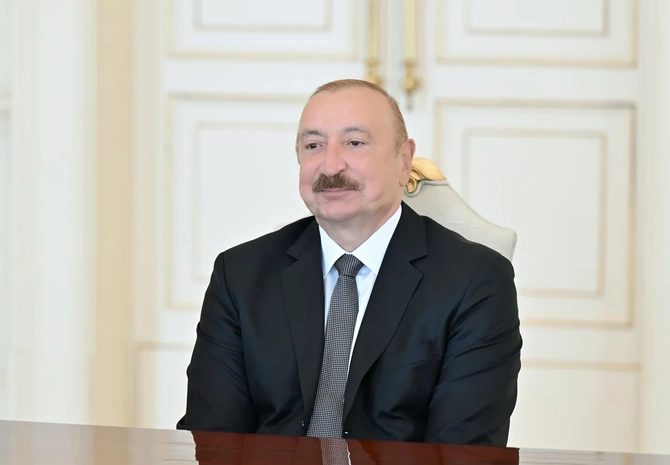 Prezident İlham Əliyev ABŞ Senatının Xarici Əlaqələr Komitəsinin üzvünü qəbul edib — FOTOLAR