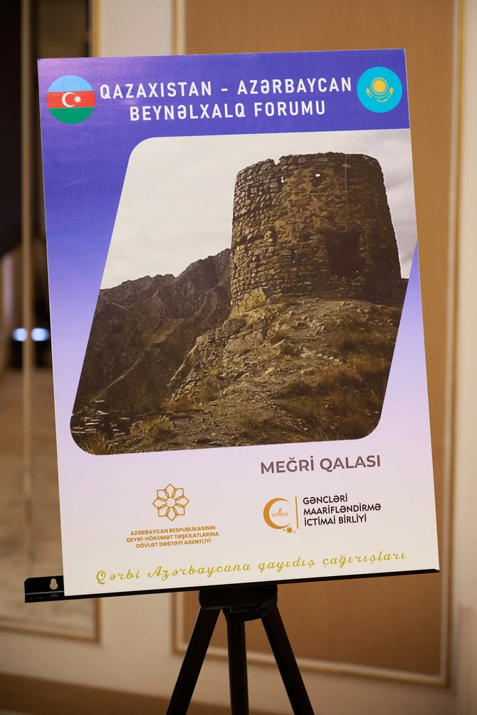 Almatıda Qazaxıstan-Azərbaycan Beynəlxalq Forumu-Qərbi Azərbaycana Qayıdış Çağırışları baş tutdu — FOTO/VİDEO
