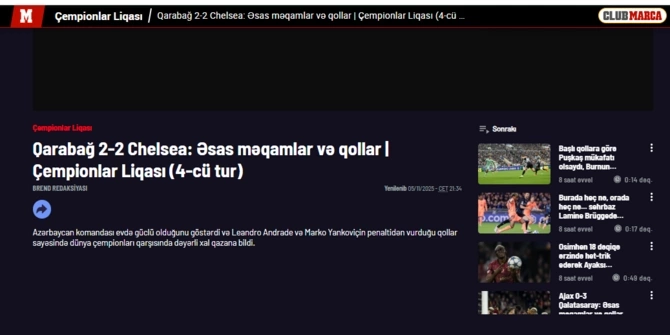 Qarabağ ingilislərə ŞOU GÖSTƏRDİ — Dünya bizdən DANIŞIR (FOTOLAR) Qarabağ ingilislərə ŞOU GÖSTƏRDİ — Dünya bizdən DANIŞIR (FOTOLAR)