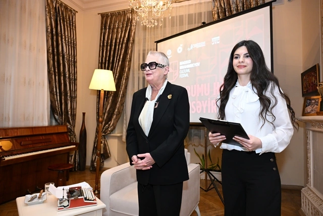 Maqsud İbrahimbəyov Yaradıcılıq Mərkəzində Neft bumu hamıya gülümsəyir festivalının açılışı olub — FOTOLAR
