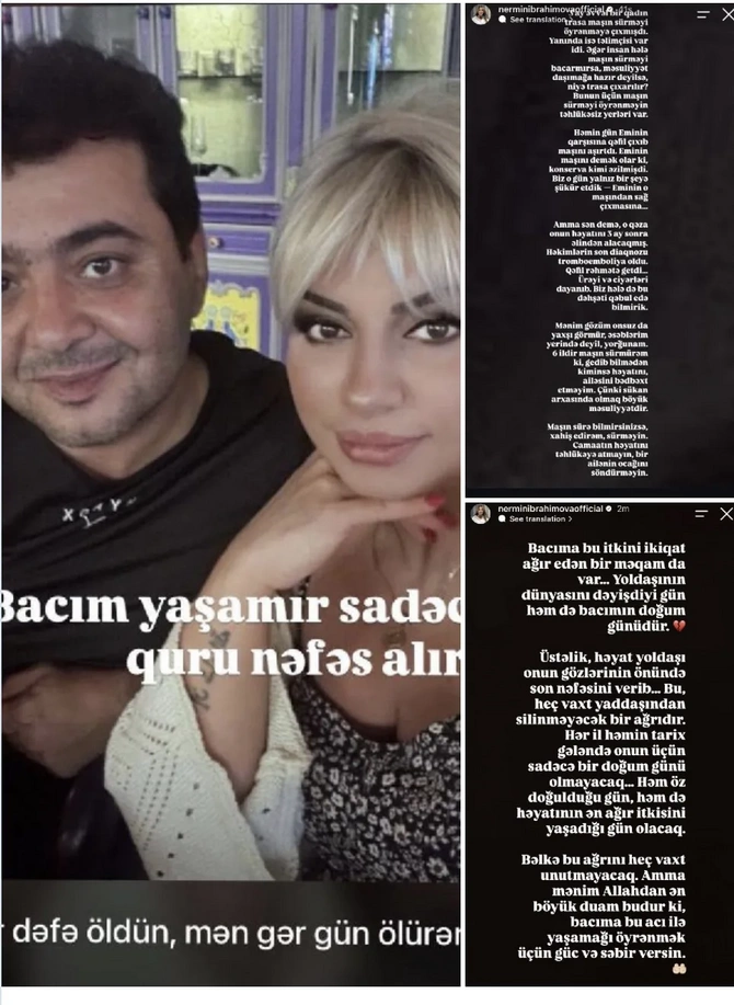 Blogerin əri onun ad günündə ölübmüş... — FOTO