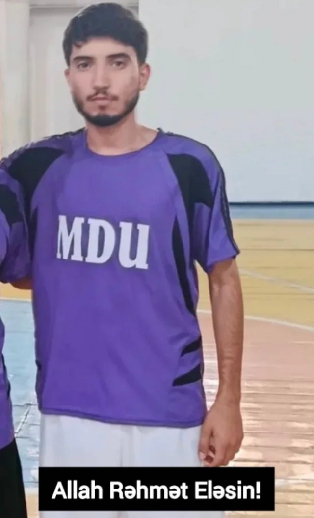 Azərbaycanda futbol oynayarkən ölən 20 yaşlı tələbənin FOTOSU