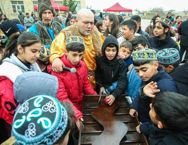 Leyla Əliyevanın təşəbbüsü ilə Xızı rayonunda uşaqlar üçün Novruz şənliyi keçirildi — FOTOLAR